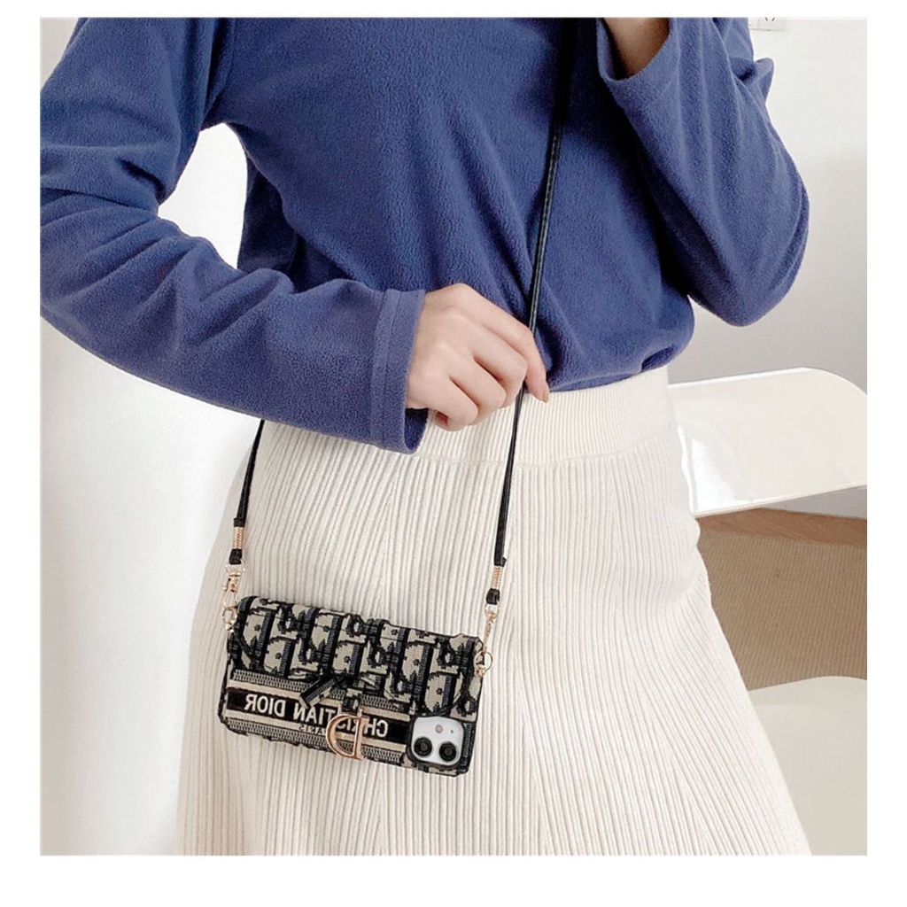iPhone13pro Max Ốp Điện Thoại Kèm Dây Đeo Thời Trang Cho Iphone12Promax 11promax Xsmax 7 8plus Xr Ix Apple 7 8 2020se