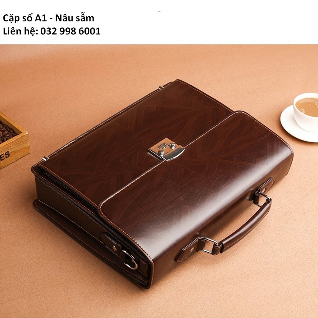 Túi da công sở , cặp số sang trọng A1  capdunglaptop