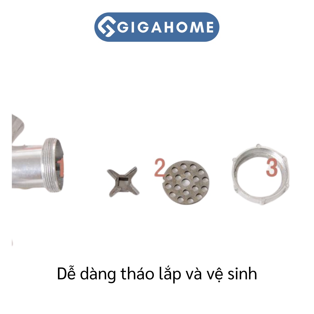 Máy Xay Thịt, Xay Cua, Rau Củ Bằng Tay Số 5 GIGAHOME Có Đế Kẹp Bàn 5731