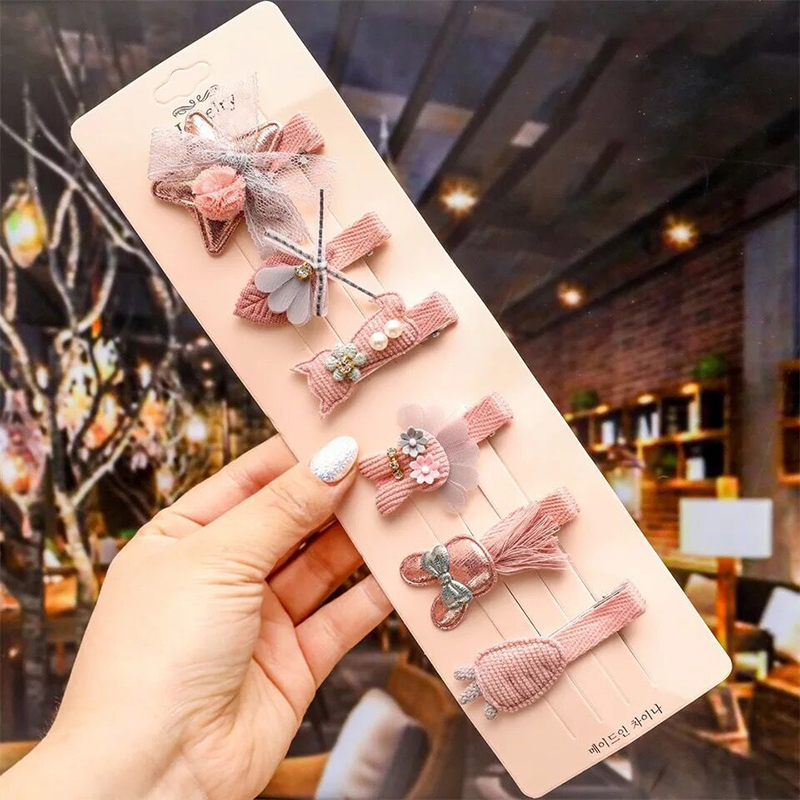 Set kẹp tóc thiết kế xinh xắn thời trang cho bé