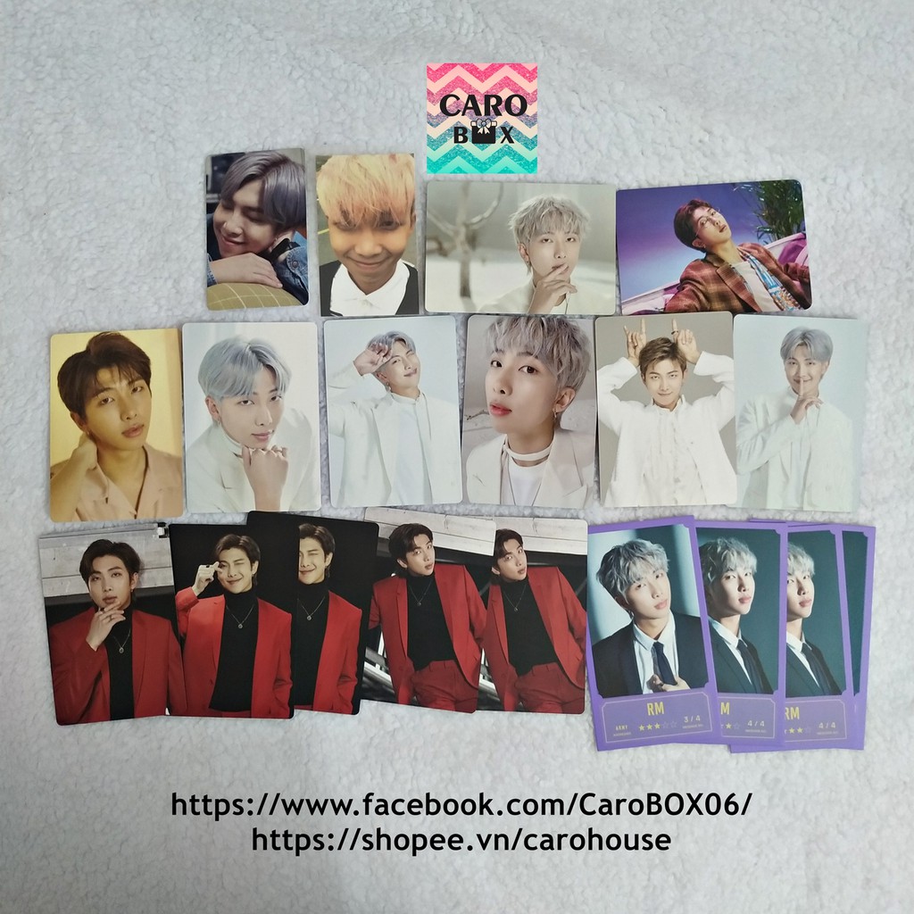 (SALEOFF - Có Sẵn) BTS RM Namjoon - Photocard (Thẻ Hình Idol Hàn Quốc Chính Hãng)