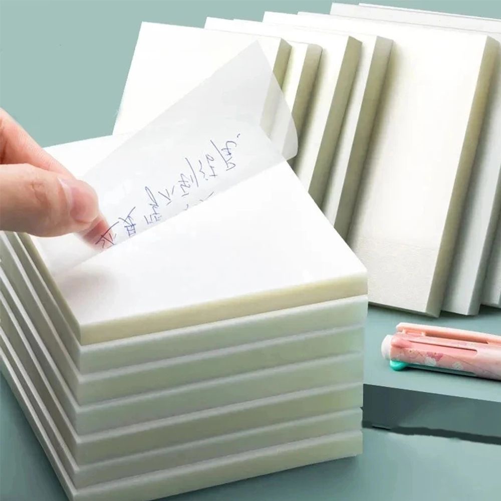 50 tờ giấy dán ghi chú trong suốt chống nước tiện lợi