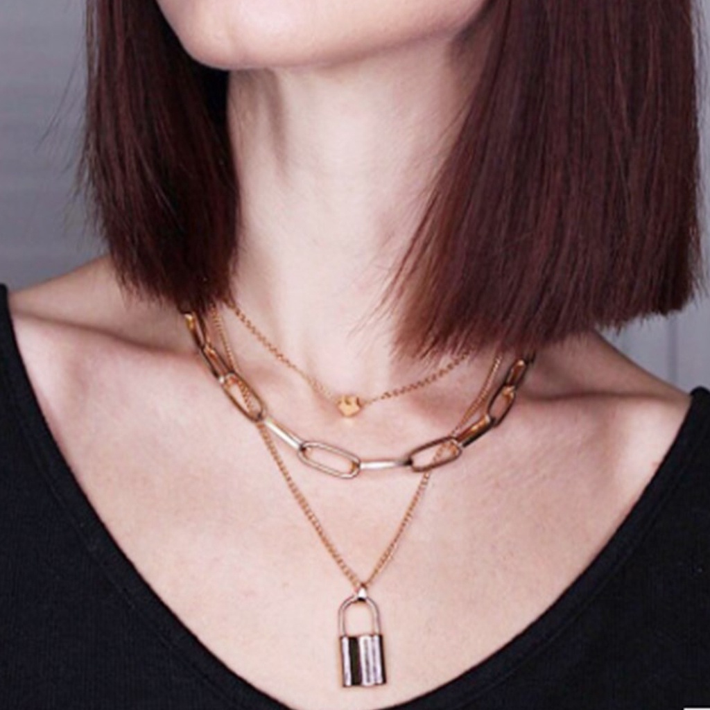 Vòng Cổ Choker Nhiều Lớp Thời Trang Cho Nữ