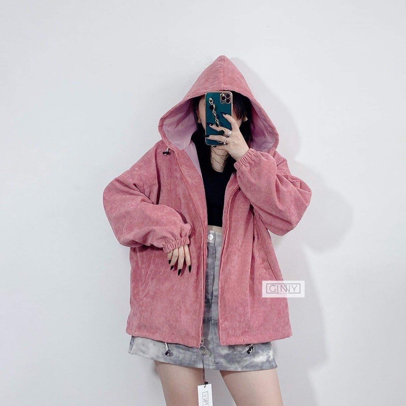 Áo Khoác Nhung Tăm ULZZANG 2 Lớp | Form Nữ Đẹp Quảng Châu | Freesize