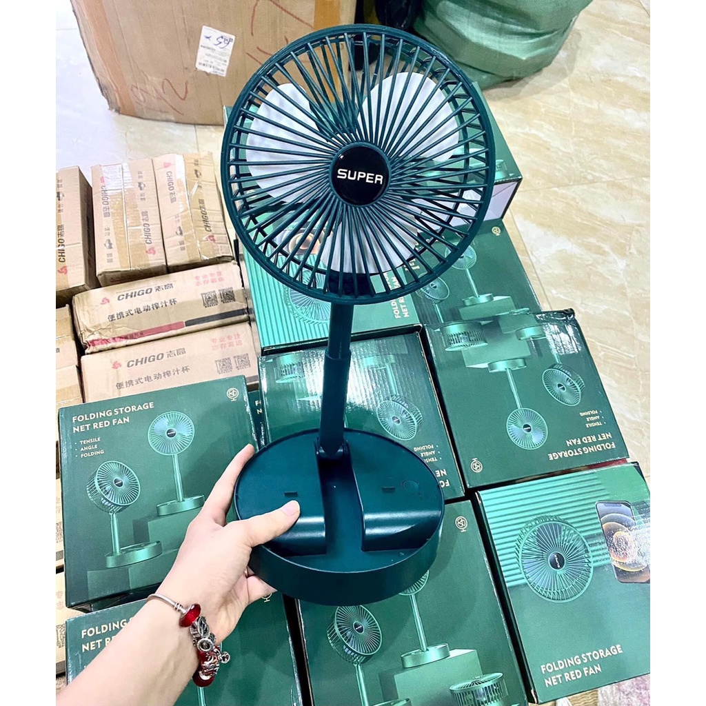 Quạt USB Fan Lồng Sắt Lileng 819, có 3 màu, xoay 360 độ - Chính Hãng Phân Phối 100%, Full Box
