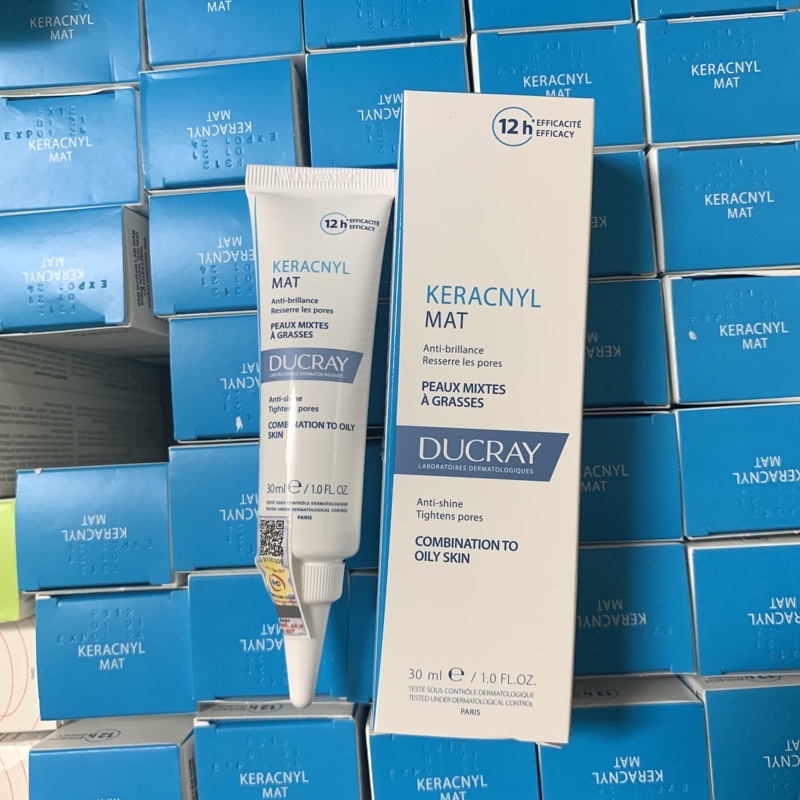 Kem làm giảm bóng nhờn, se khít lỗ chân lông DUCRAY KERACNYL Matifyer 30ml