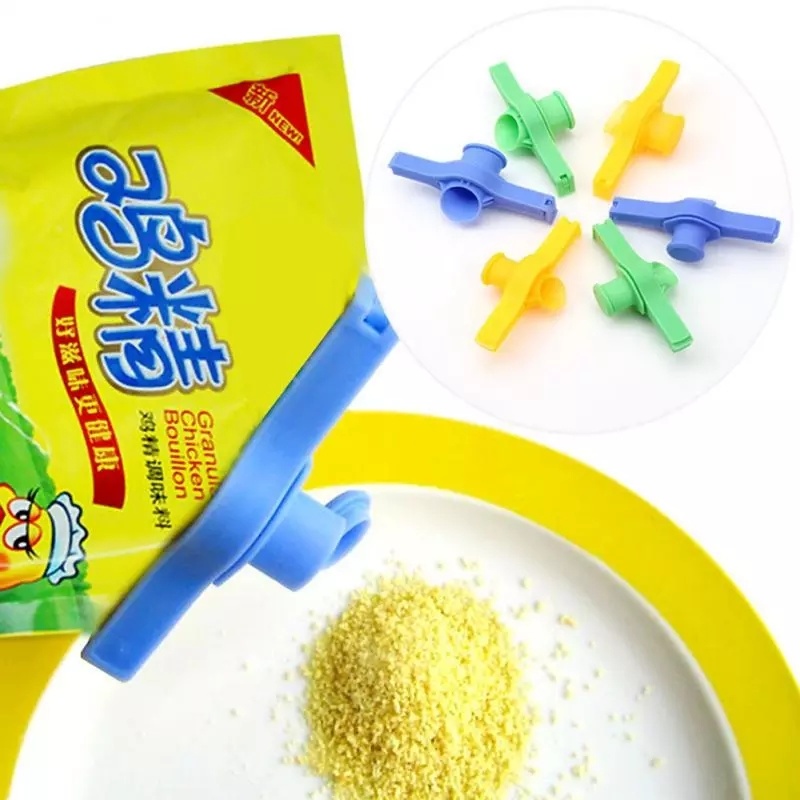 Kẹp Miệng Túi Đựng Thực Phẩm/Đồ Ăn Vặt/Túi Thực Phẩm Chống Ẩm Mốc/Gia Vị Có Vòi Rót Tiện Dụng