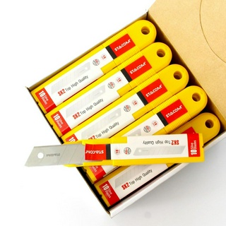 Lưỡi dao rọc giấy lớn | chuẩn SK2 (đạt chuẩn công nghiệp), kích thước 0.5*18*90mm |  Stacom E2018