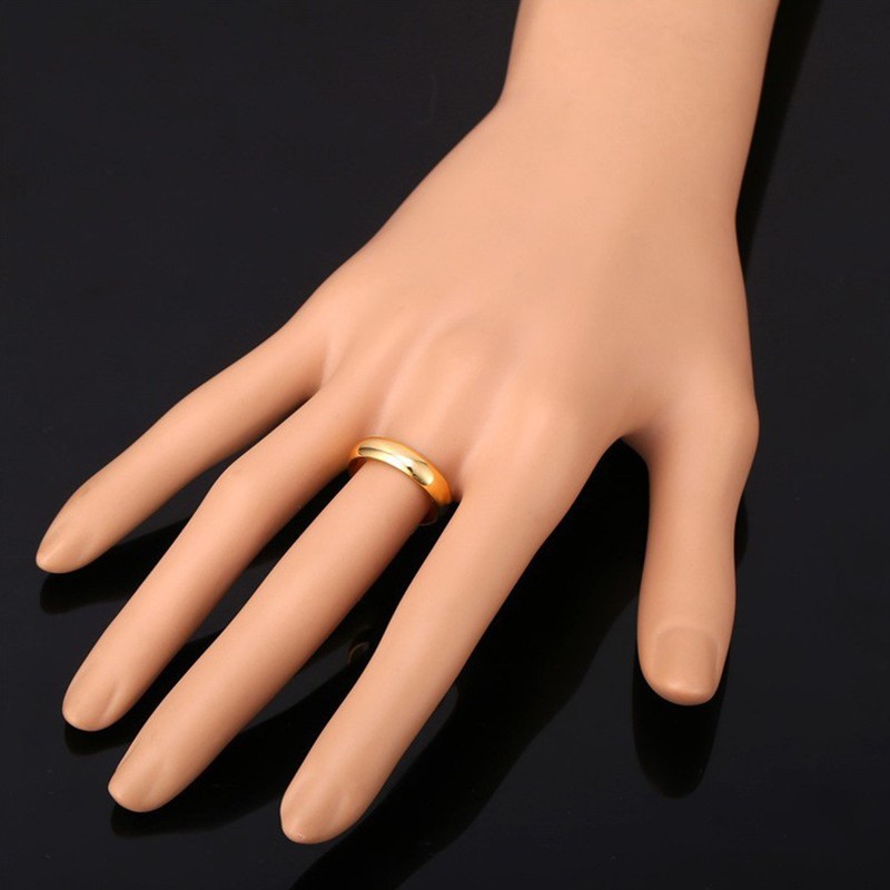 Nhẫn Mạ Vàng Hồng Đơn Giản