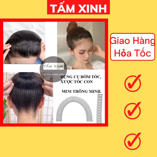 Bờm kẹp xược tóc con sau gáy, trước trán mini, cực kì tiện lợi, hottrend - Cài tóc con