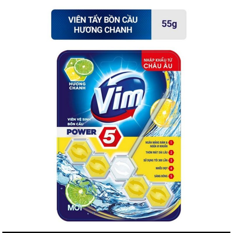 Viên Tẩy Bồn Cầu Hương Chanh/Trà Xanh/Oải Hương 55g