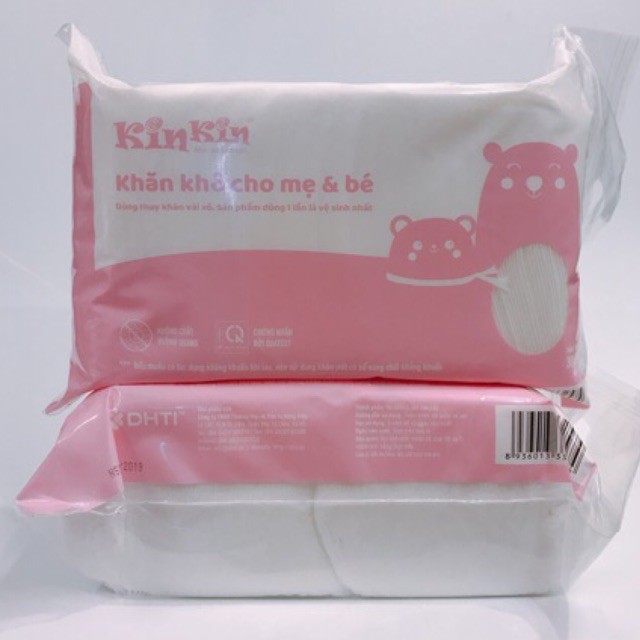 Combo 12 gói khăn khô đa năng Kinkin Kin kin (300g/300 tờ)