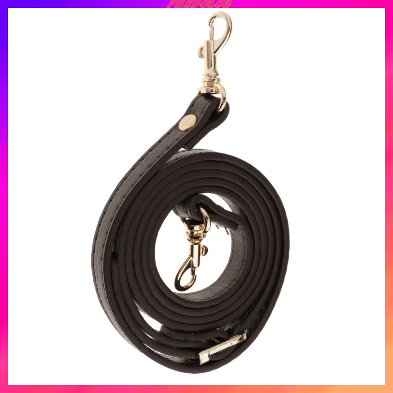 [Predolo2] Dây Đeo Túi Xách Da PU Màu Đen Điều Chỉnh Được