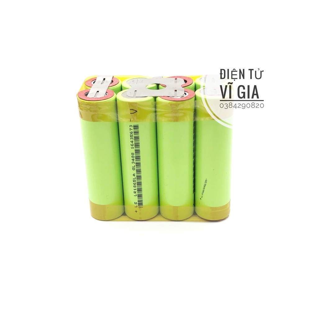 Khối pin  4S2P 14.4V-16.8V không khung