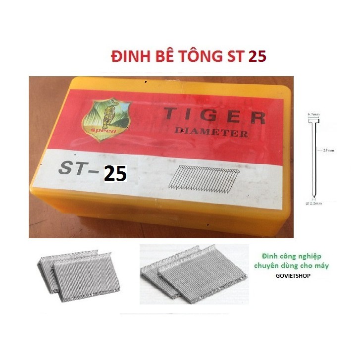 Đinh bê tông ST - Đinh ST18 - ST25 - ST32 - ST38 - ST45 - ST50 - ST64