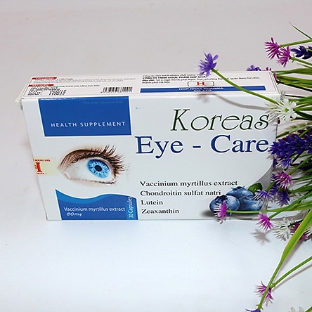 Koreas Eye–Care - Giúp hạn chế thoái hóa võng mạc mắt, bổ sung các chất chống oxy hóa mắt (30 viên)
