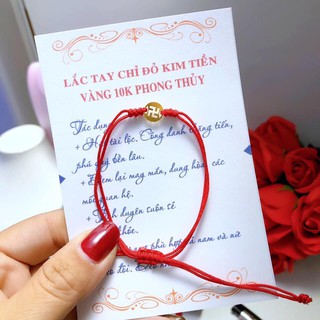 Lắc tay chỉ đỏ chữ vạn may mắn