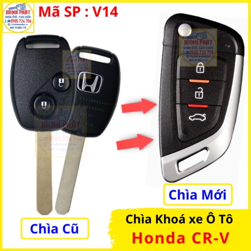 Làm Chìa khoá remote xe Ô tô Honda CR-V