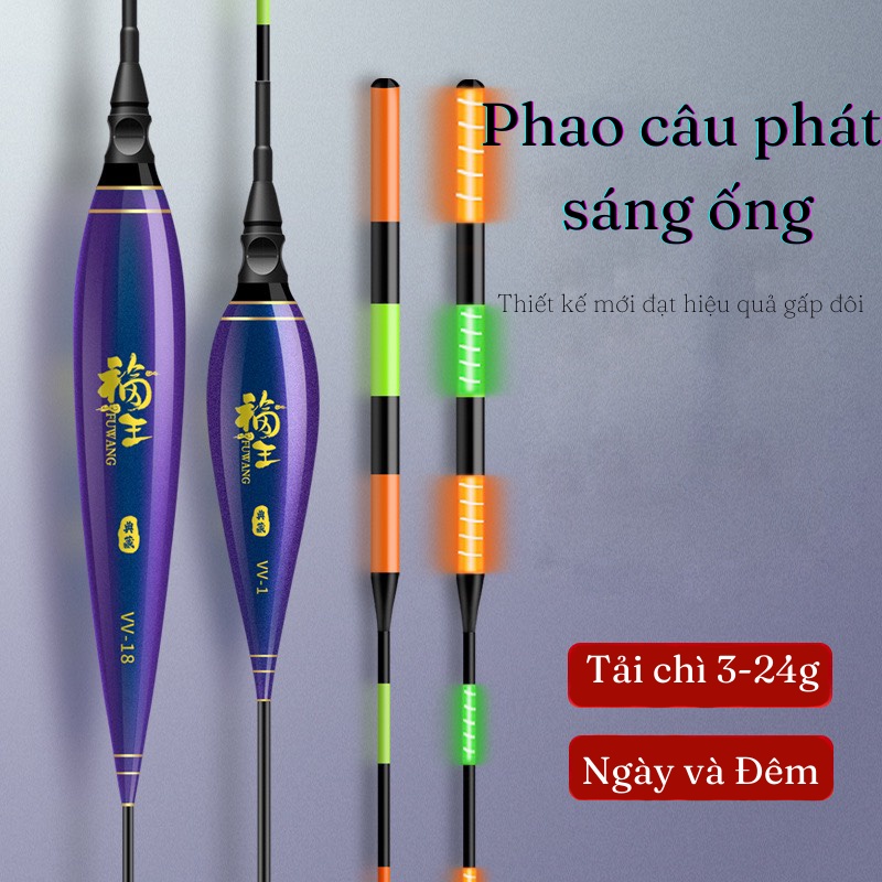 Phao Câu Đài tăm to cao cấp Trúc Hiên Lâu thông minh , có đèn , truyền tín hiệu rất nhanh , vòng chống thấm nước