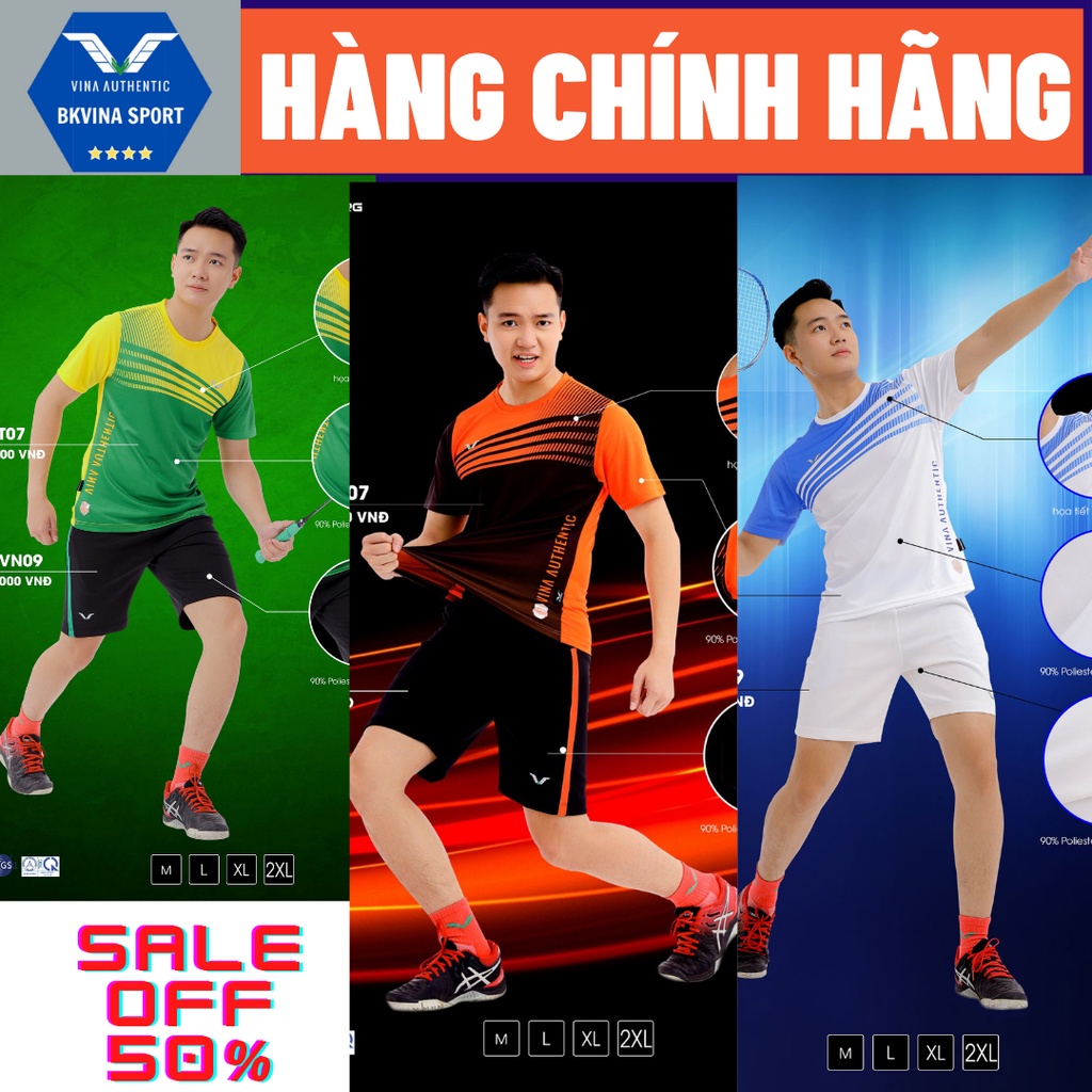 ⚡️FREE SHIP⚡️SET THỂ THAO NAM CÀU LÔNG CHUYÊN NGHIỆP, CHUẨN THI ĐẤU, KHÔNG ĐỖ HẠI, THẤM HÚT TỐT, GIÁ TỐT NHẤT- AVT07