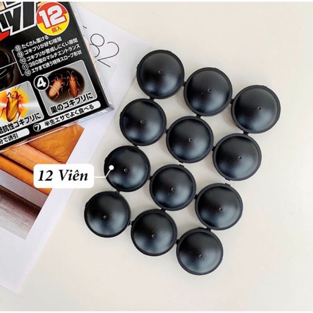 Thuốc diệt gián nhật bản hộp 12 viên