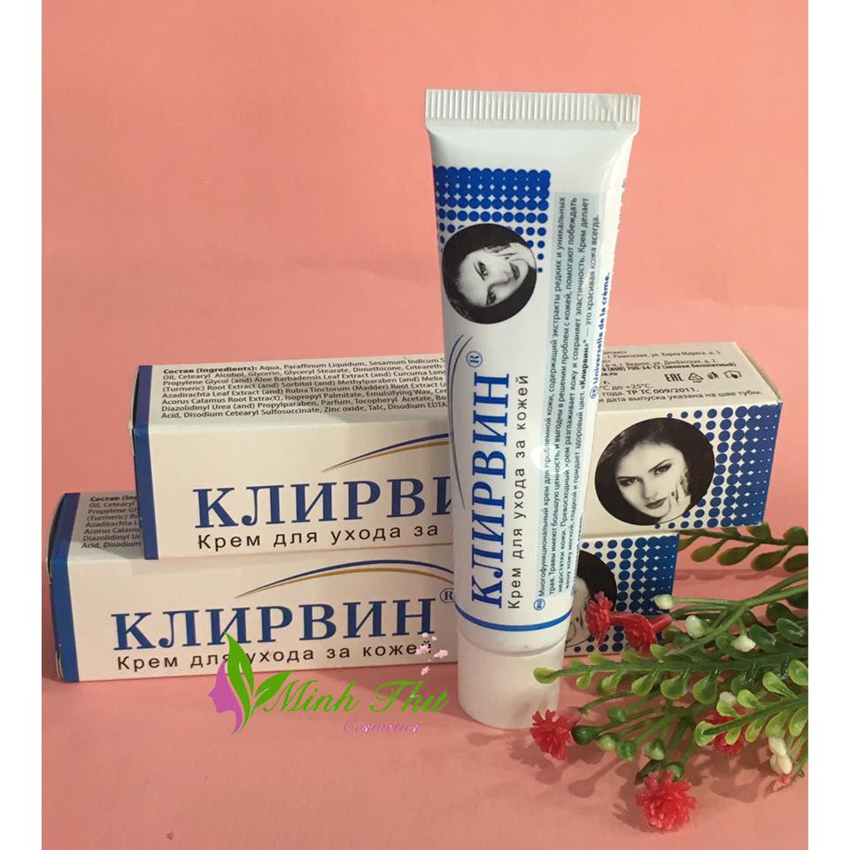 Kem bôi mờ sẹo Klirvin Nga 25g – Giảm sẹo thâm, Sẹo lồi, Sẹo lõm, Vết rạn da, sẹo do bỏng