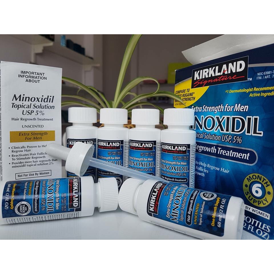 🛑SALE HÈ 50%🛑Dung Dịch Mọc Râu Tóc Minoxidil 5% Kirkland Mỹ Dạng Lỏng 60ml