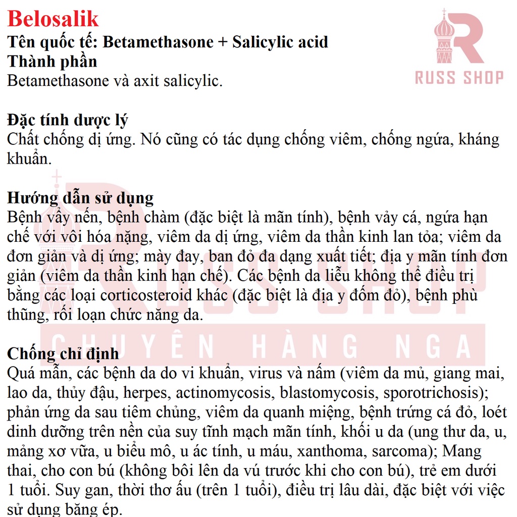 Kem bôi da cơ địa Belosalic