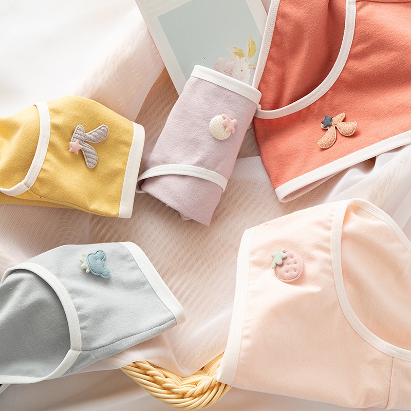 Quần lót su nữ Wexuu Design, Quần lót nữ họa tiết trơn phối hình nổi chất cotton co dãn thoáng khí QC27