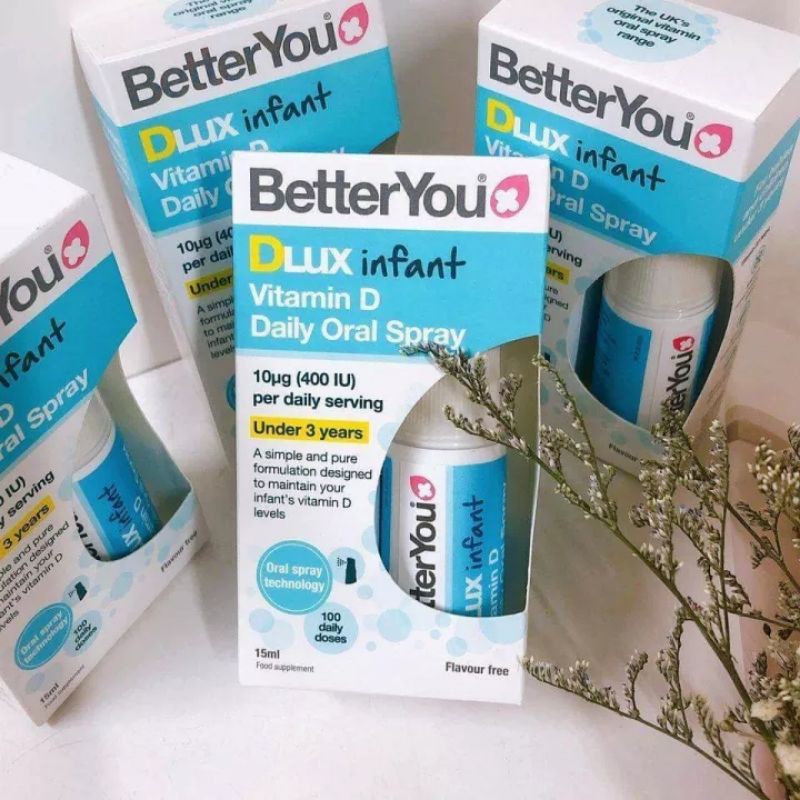 Vitamin D dạng xịt Dlux Better You cho bé từ 0 - 3 tuổi