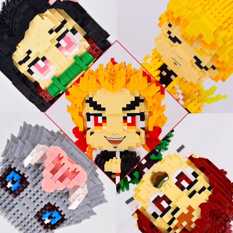 Lego nhân vật hoạt hình xây dựng khối đồ chơi đồ chơi xếp hình động vật 3D