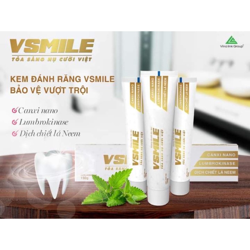 Kem đánh răng Vsmile của Vinalink Group