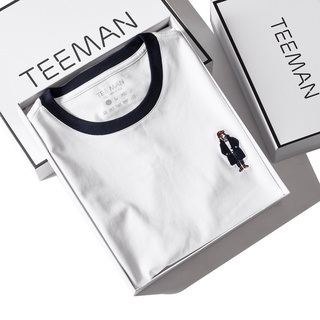 Áo thun nam cổ tròn SIGNA TEE, thêu hình trẻ trung, năng động - HAFOS