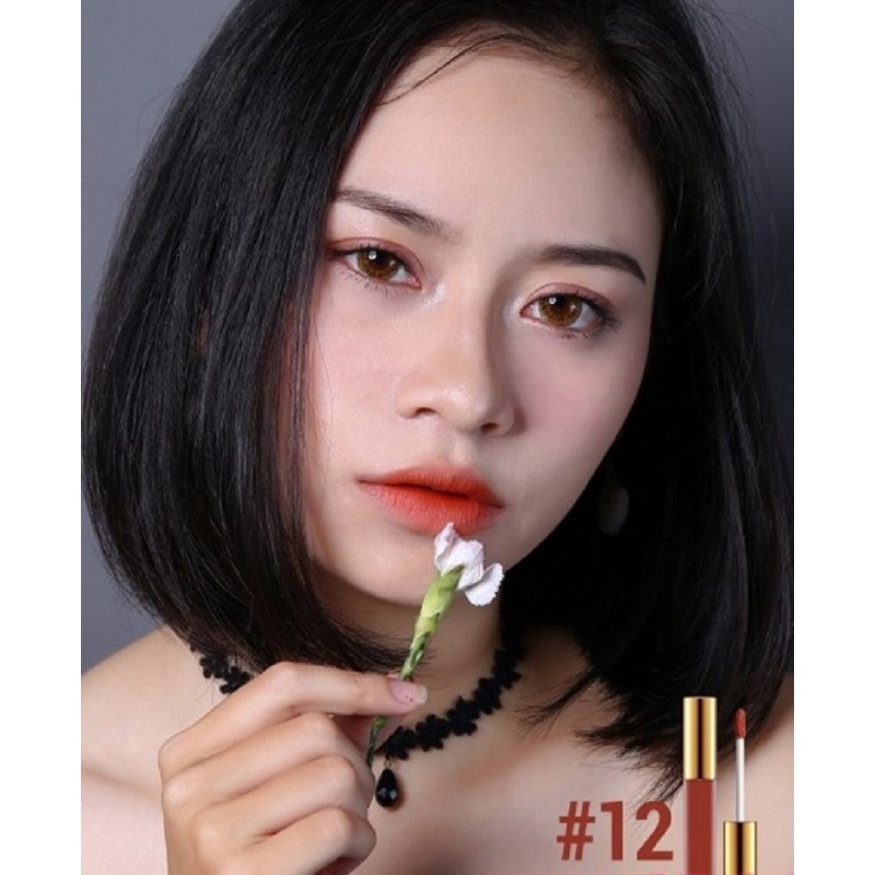 [ Hàng Xịn ] Son Kem Lì Bbia Last Velvet Lip Tint Version 3 - 12 Sweet Boss Hàn Quốc, Thỏi 5g, Màu Cam Cháy