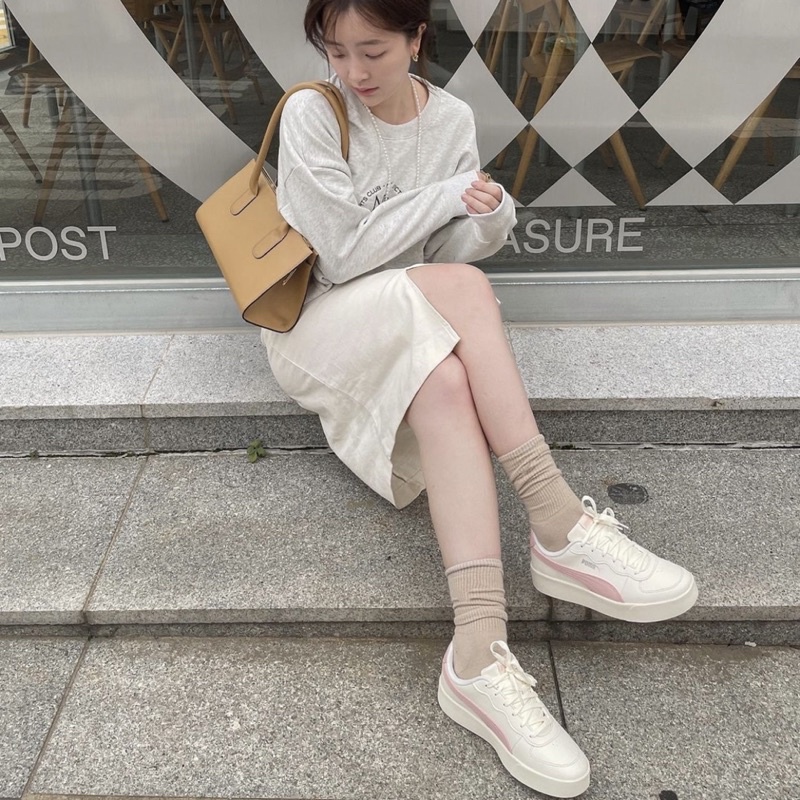 Giày thể thao Puma Skye Clean sọc HỒNG