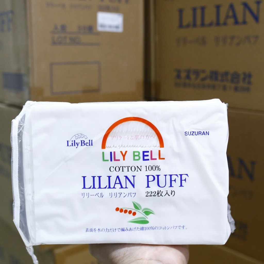 Bông Tẩy Trang Lily Bell Lilian Puff Cotton (222 miếng)