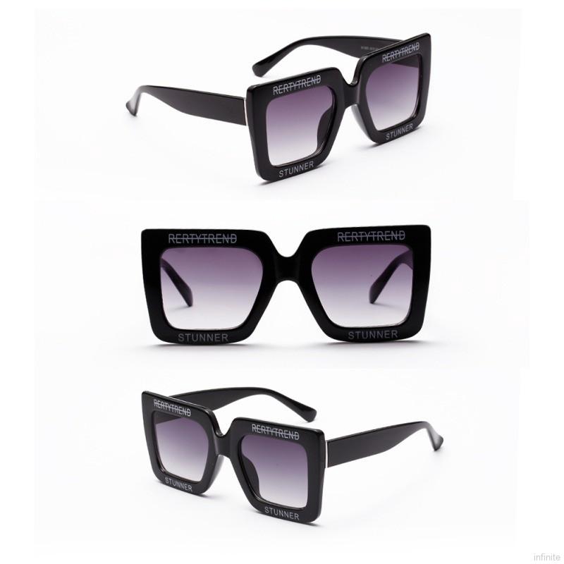 Kính mát gọng vuông in chữ thời trang | BigBuy360 - bigbuy360.vn