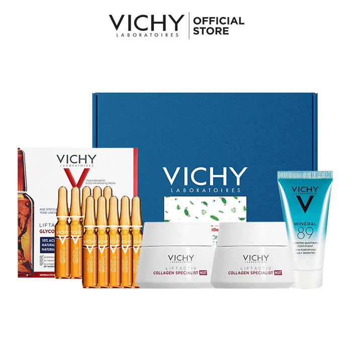 Bộ tinh chất giúp giảm thâm nám và làm sáng da ban đêm Vichy Liftactiv Specialist Glyco-C