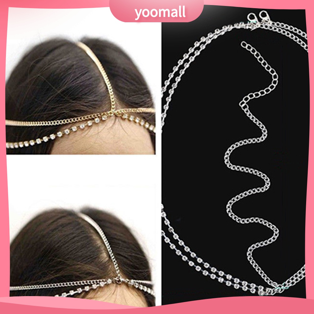 Vòng đeo đầu đính đá phong cách bohemian thanh lịch dành cho nữ