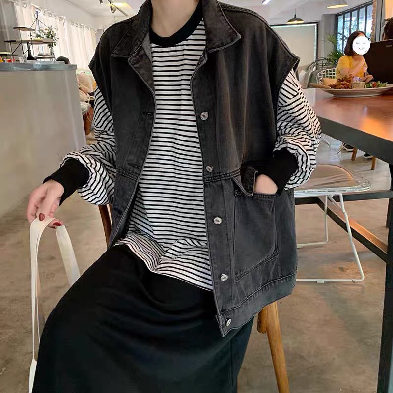 Áo Jean Ghi Lê Cá Tính Mẫu Mới