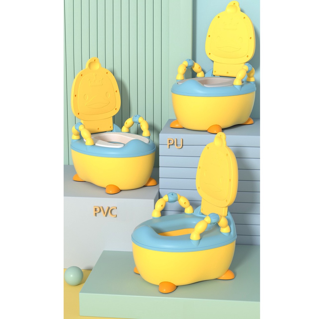 Bô Hình Vịt Bô Ngồi Vệ Sinh 2in1 Ô Tô Holla 01219 Xinh Xắn Cho Bé