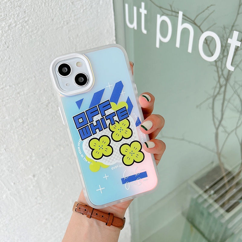 OFFWHITE Ốp Điện Thoại In Logo Off White Sang Trọng Cho iphone 13 Pro Max i13 13pro 11ProMax i11 iX Xs XR Xs Max 7plus 8plus 12Pro 12 Pro Max