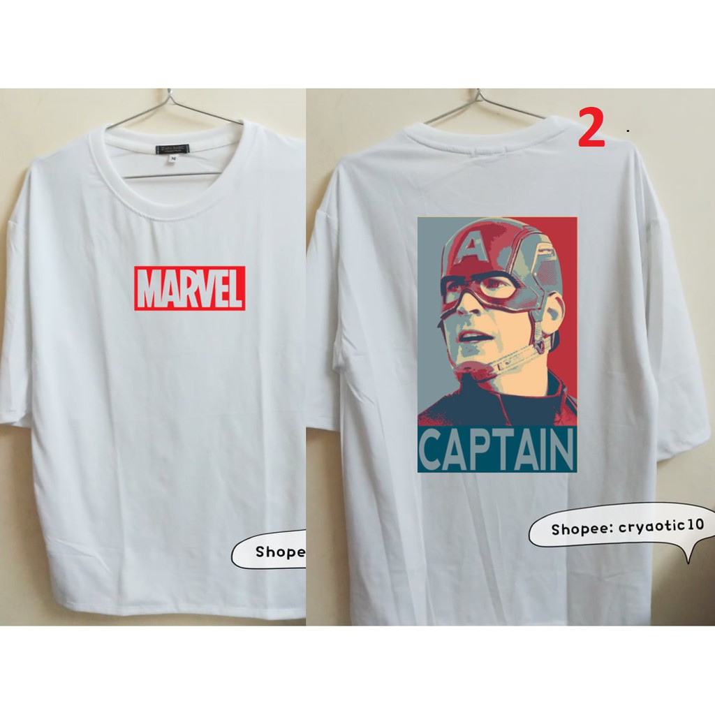 [NHIỀU MẪU - CÓ SIZE] Áo tay lửng Marvel Avengers End Game Iron Man Captain America unisex