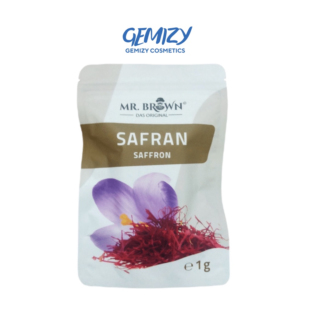 Nhuỵ hoa nghệ tây Saffron Mr. Brown Đức gói 1g, tốt cho sức khoẻ, đẹp da - Gemizy Shop