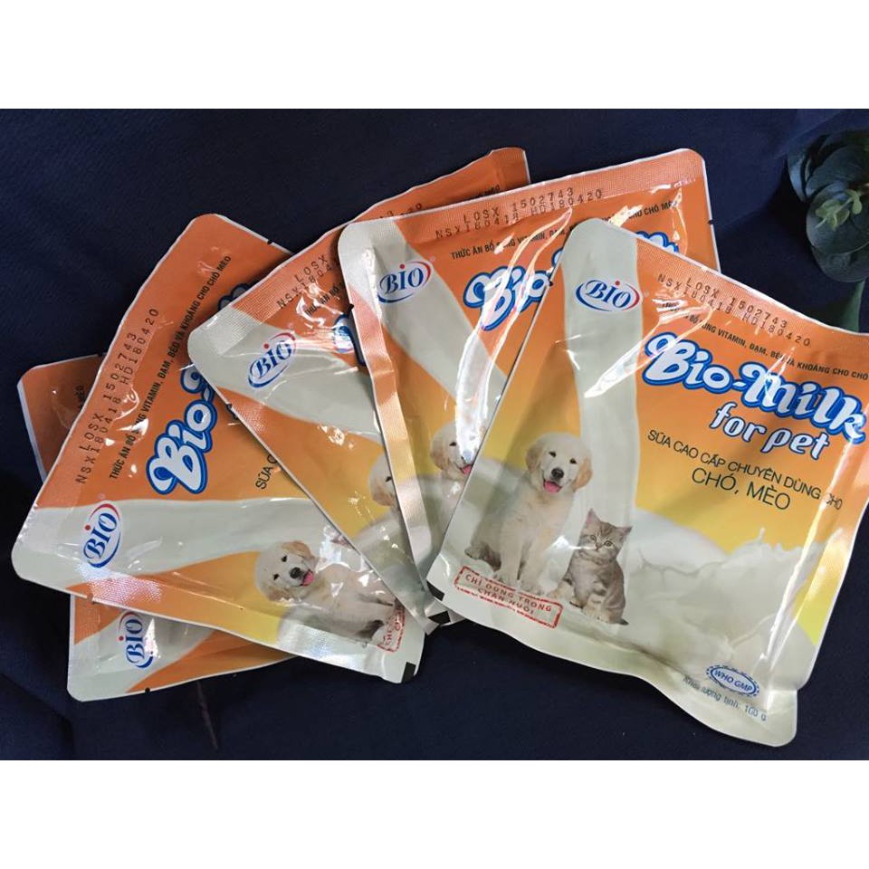 Combo 5 gói Sữa Bio-milk for pet (100g/gói)