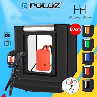 HỘP CHỤP ẢNH SẢN PHẨM CHÍNH HÃNG PULUZ SZ 60x60CM - TẶNG KÈM BẢNG MÀU NỀN CAO CẤP - BẢO HÀNH CHÍNH HÃNG