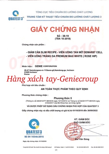 Combo Viên tan mỡ giảm cân x5 diet pro extra ,Slim recipe,belly derma genie | BigBuy360 - bigbuy360.vn