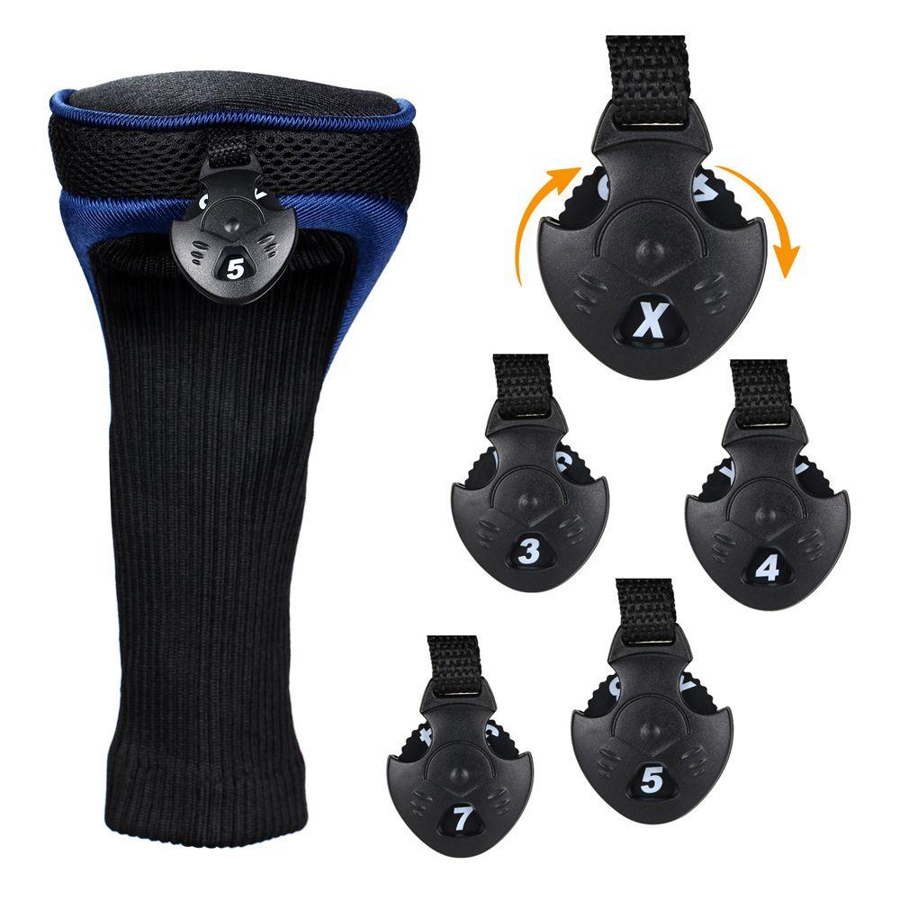 Lưới Bọc Đầu Gậy Đánh Golf 1680D 1 3 5 Fairway Bằng Nylon Đan Cổ Dài