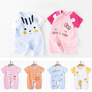 Bộ Áo Liền Quần Họa Tiết Hoạt Hình Nhiều Màu Sắc Đáng Yêu Cho Bé Sơ Sinh