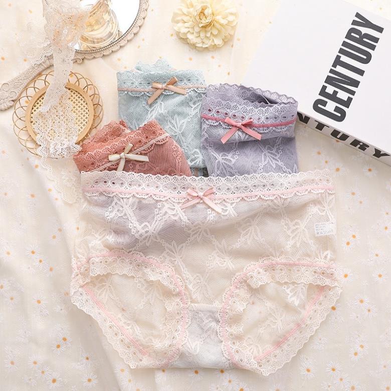 ❤️ Quần Lót Nữ Myna ❤️ Tàng Hình Xuyên Thấu Ren Hoa Cao Cấp 2033 ❤️
